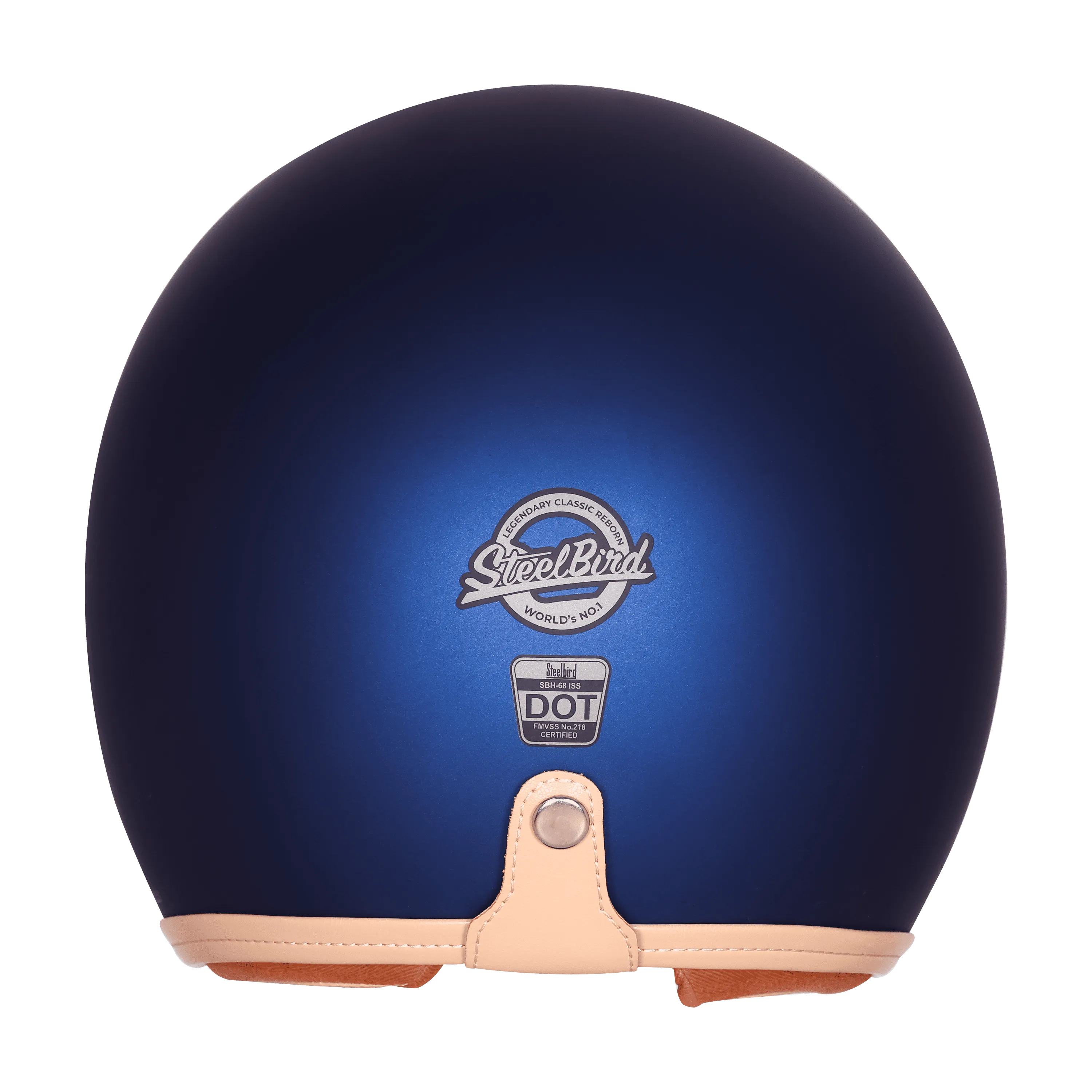 Steelbird Sbh 68 Vintage Armada Blue Half Face Helmet