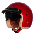 Steelbird Sbh 68 Vintage Cherry Red Half Face Helmet
