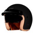 Steelbird Sbh 68 Vintage Matt Black Half Face Helmet