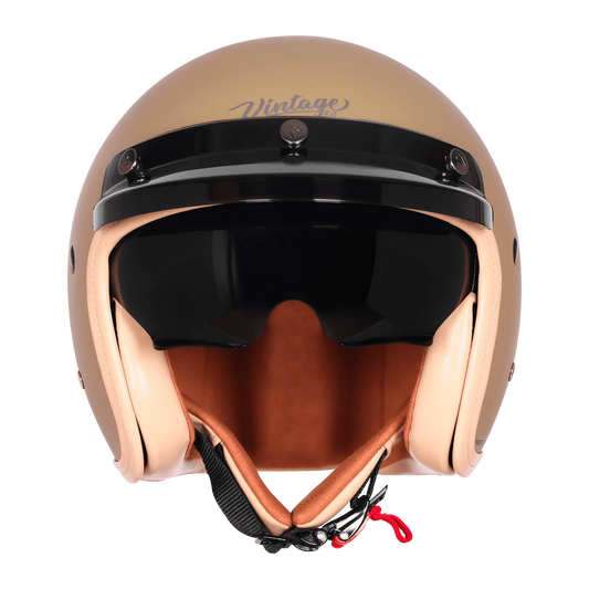 Steelbird Sbh 68 Vintage Matt Desert Strom Half Face Helmet