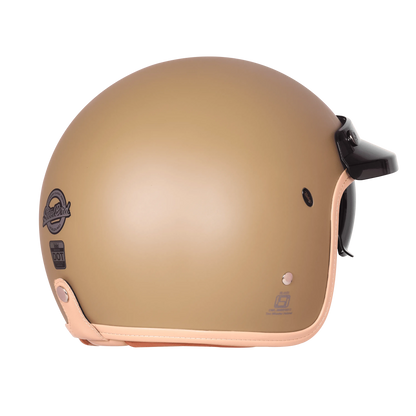 Steelbird Sbh 68 Vintage Matt Desert Strom Half Face Helmet