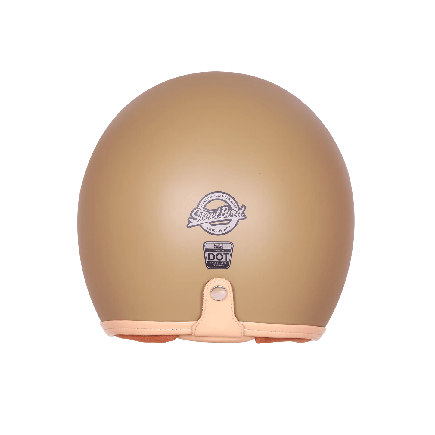 Steelbird Sbh 68 Vintage Matt Desert Strom Half Face Helmet