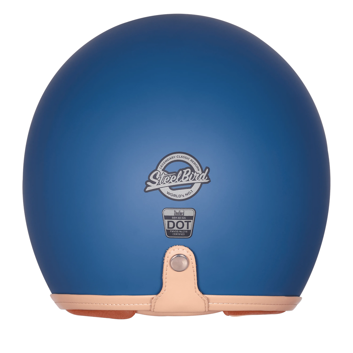 Steelbird Sbh 68 Vintage Matt Squadron Blue Half Face Helmet