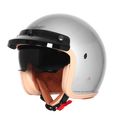 Steelbird Sbh 68 Vintage Silver Half Face Helmet