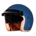 Steelbird Sbh 68 Vintage Squadron Blue Half Face Helmet