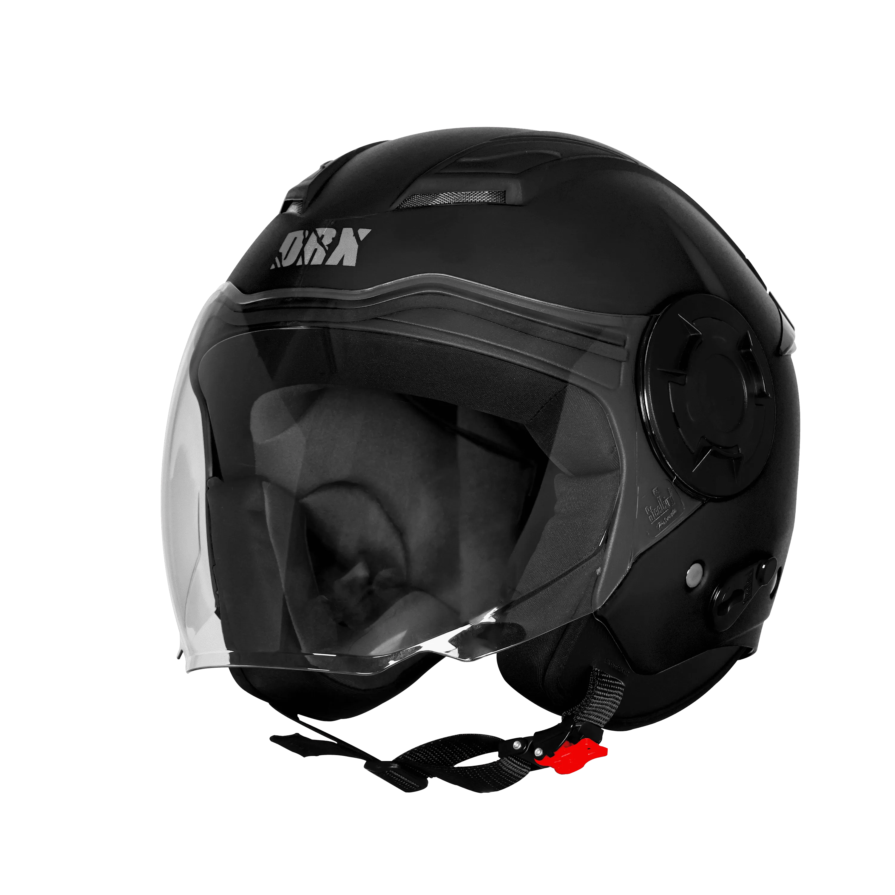 Steelbird Sbh 73 Drx Black Half Face Helmet