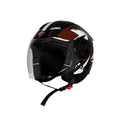 Steelbird Sbh 73 Drx Rf Core Black Brown Half Face Helmet