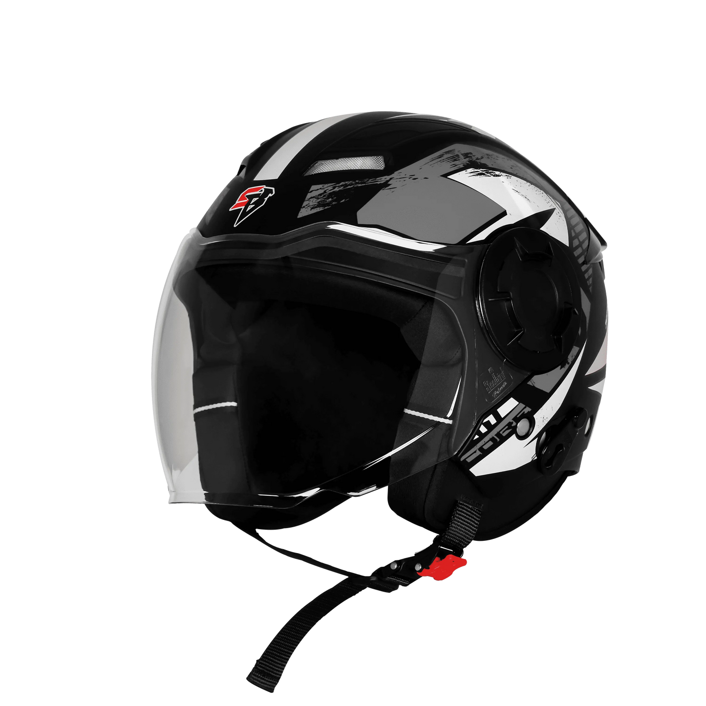 Steelbird Sbh 73 Drx Rf Core Black Gray Half Face Helmet