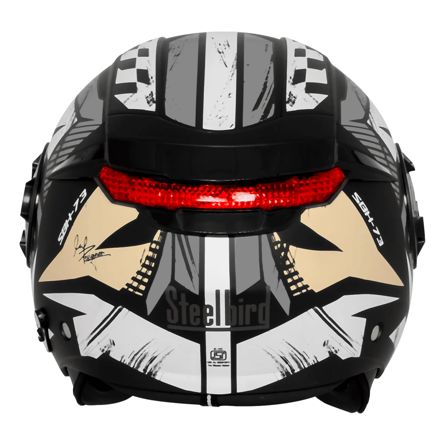 Steelbird Sbh 73 Drx Rf Core Black Gray Half Face Helmet