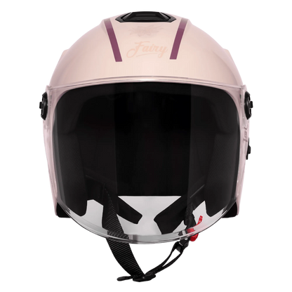 Steelbird Sbh 80 Fr3 Cloud Cream White Flower Half Face Helmet