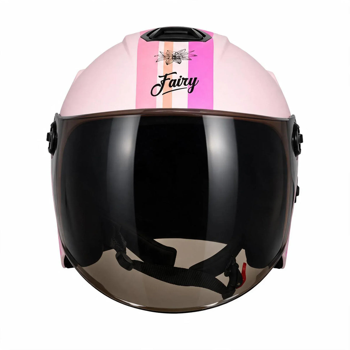 Steelbird Sbh 80 Fr8 Glossy Coral Peach Pink Half Face Helmet
