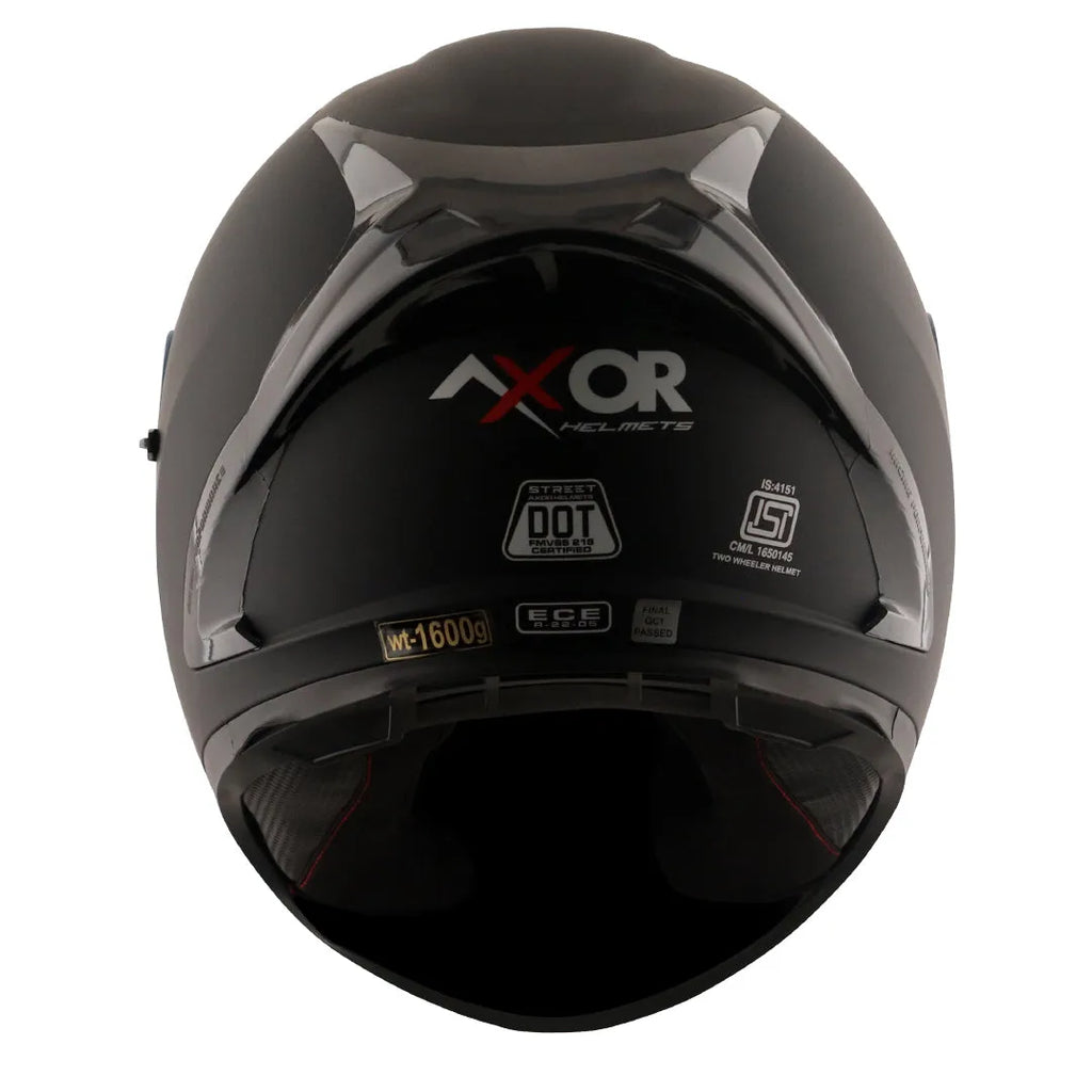 AXOR Street Dull Black Full Face Helmet
