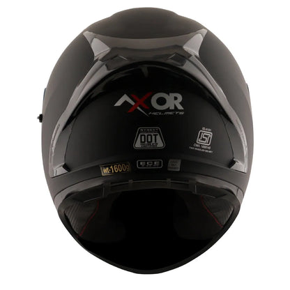 AXOR Street Dull Black Full Face Helmet
