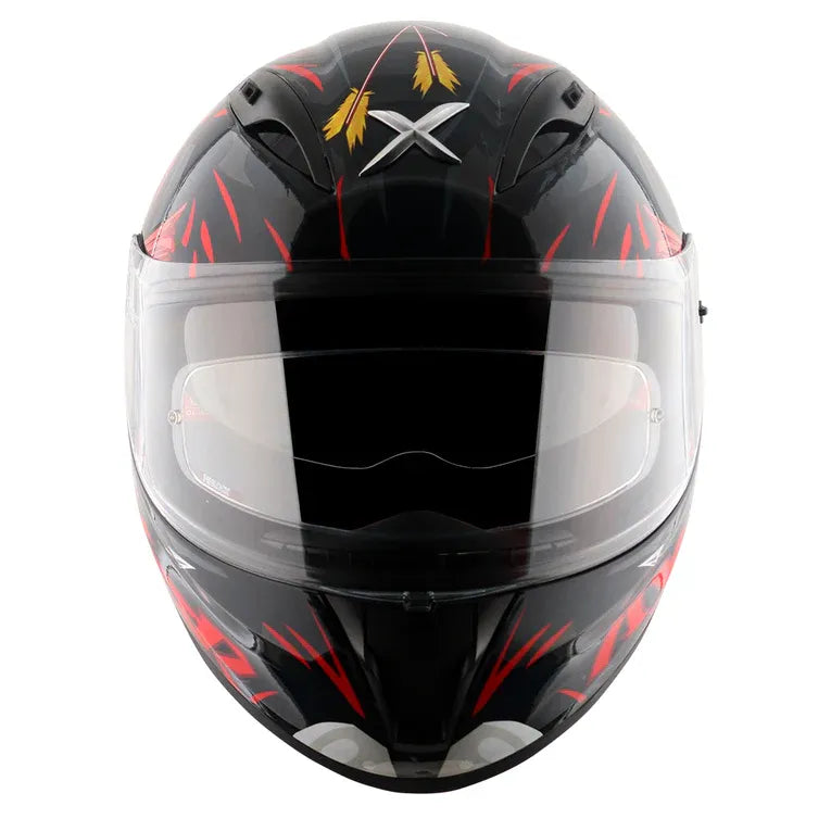 AXOR Street Zazu Black Red Full Face Helmet