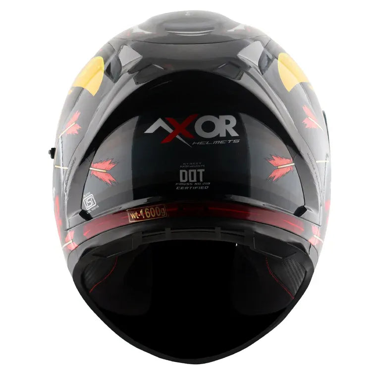 AXOR Street Zazu Black Red Full Face Helmet