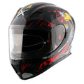 AXOR Street Zazu Dull Black Red Full Face Helmet