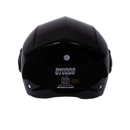 Studds Dame Black Half Face Helmet