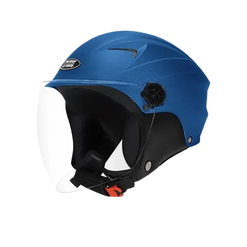 Studds Dame Matt Blue Half Face Helmet