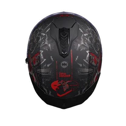 Studds Drifter Batman Edition Black Red N4 Full Face Helmet