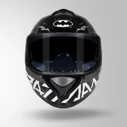 Studds Drifter Batman Edition Black Silver Full Face Helmet