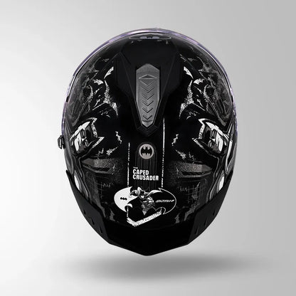 Studds Drifter Batman Edition Black Silver Full Face Helmet