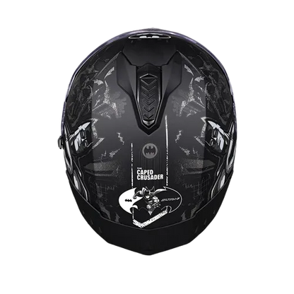 Studds Drifter Batman Edition Black Silver N4 Full Face Helmet