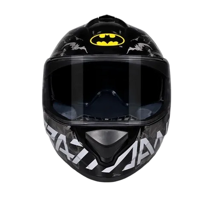 Studds Drifter Batman Edition Black Yellow N4 Full Face Helmet