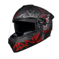Studds Drifter Batman Edition Matt Black Red N4 Full Face Helmet