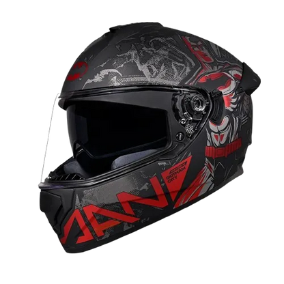 Studds Drifter Batman Edition Matt Black Red N4 Full Face Helmet