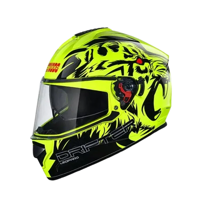 STUDDS Drifter D2 Matt Yellow N9 Full Face Helmet