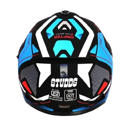 STUDDS Drifter D5 Matt Black N1 Full Face Helmet