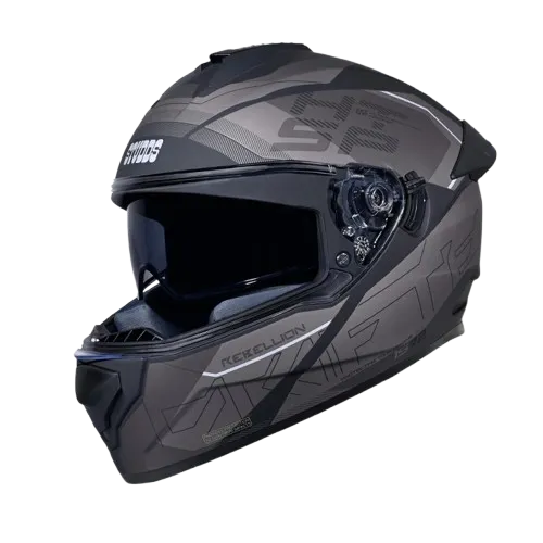Studds Drifter D6 Rebellion Matt Black N4 full face helmet