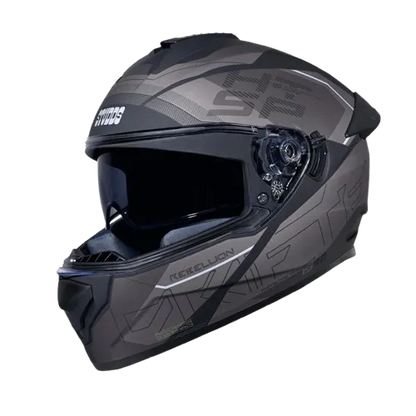 Studds Drifter D6 Rebellion Matt Black N4 full face helmet
