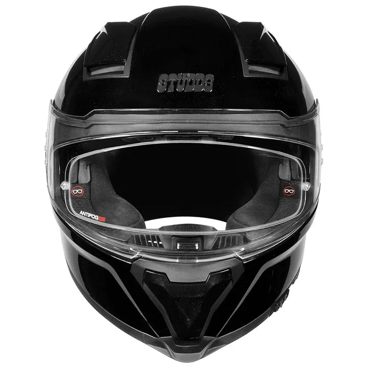 STUDDS HELIOS BLACK FULL FACE HELMET PINLOCK READY