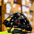 Studds Helios Black N12 Gold Chrome Full Face Helmet