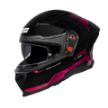 Studds Helios Black N8 Magenta Full Face Helmet
