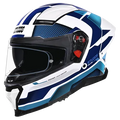 Studds Helios D1 White N1 Full Face Helmet