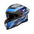Studds Helios D2 Circuit Matt Grey Chameleon N1 Full Face Helmet