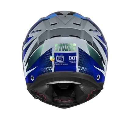 Studds Helios D2 Grey Chameleon N1 Full Face Helmet