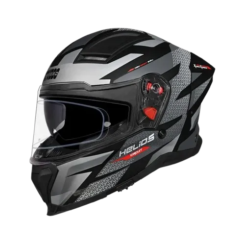Studds Helios D2 Matt Black N4 Full Face Helmet