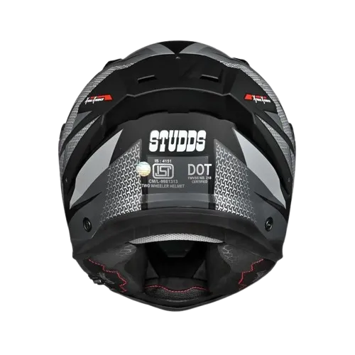 Studds Helios D2 Matt Black N4 Full Face Helmet
