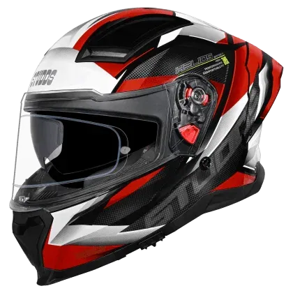 Studds Helios Effect Black White N2 Full Face Helmet