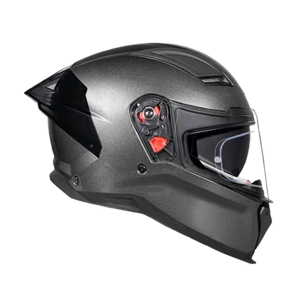 Studds Helios Gun Gray Full Face Helmet