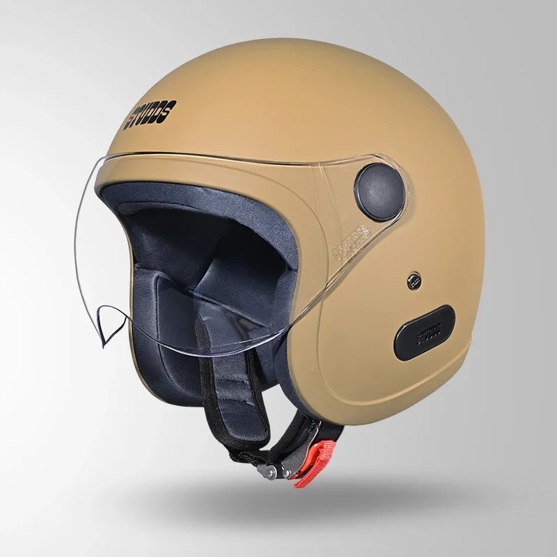 Studds Jet Long Visor Desert Storm Half Face Helmet