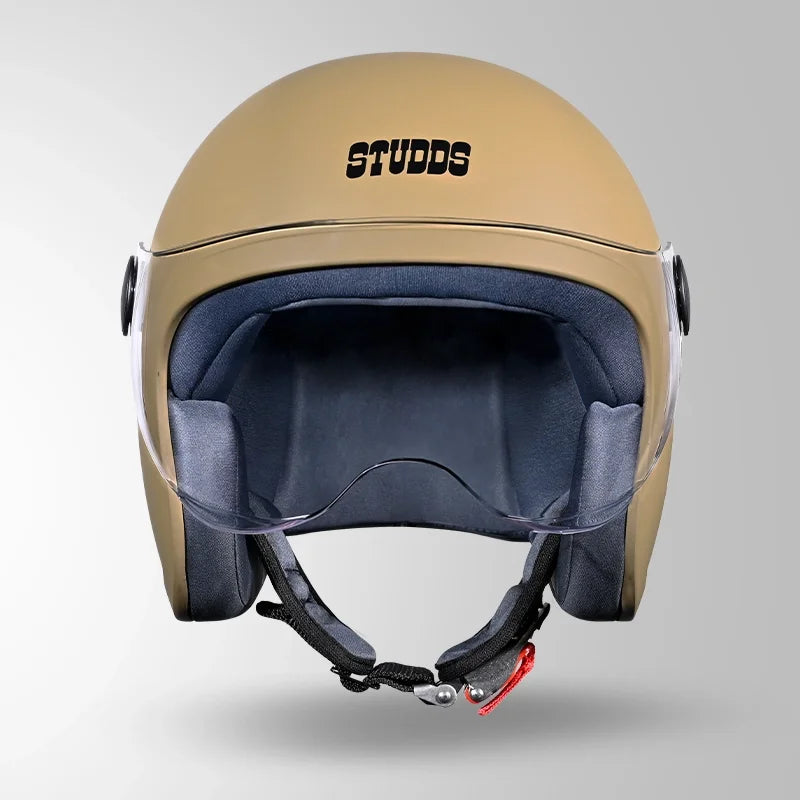 Studds Jet Long Visor Desert Storm Half Face Helmet
