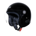 STUDDS Jet With Short Black Half Face Helmet
