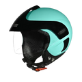 Studds Marshall Kids Black Pastel Green Half Face Helmet