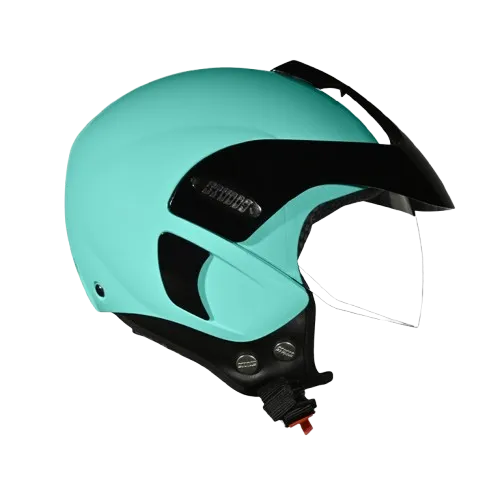 Studds Marshall Kids Black Pastel Green Half Face Helmet