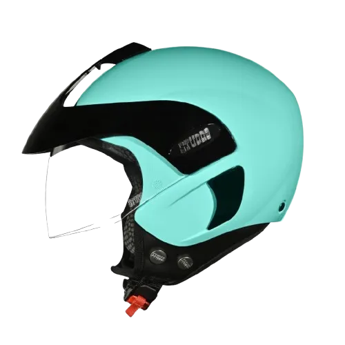 Studds Marshall Kids Black Pastel Green Half Face Helmet
