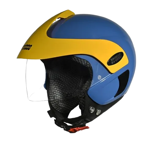Studds Marshall Kids Blue Yellow Half Face Helmet